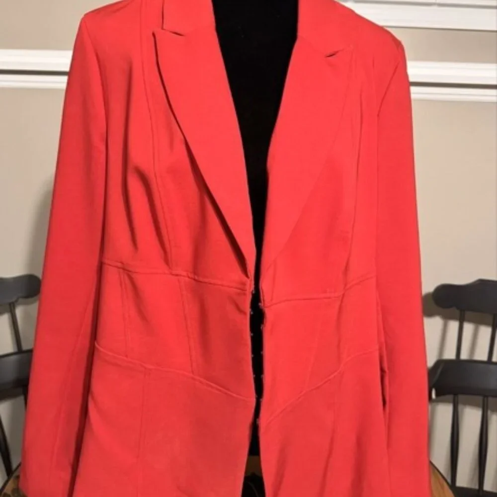 Torrid Women's Vibrant Red Blazer - Picture 2 of 5